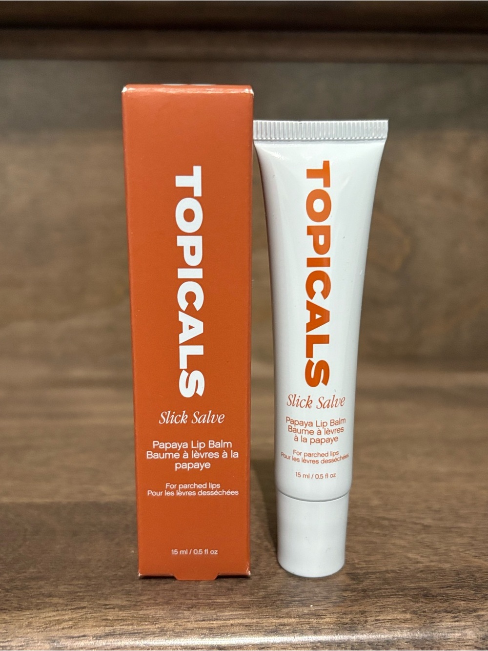 Topicals Slick Salve Lip Balm Gloss Sephora Clean Beauty NEW - Papaya